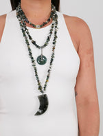 Load image into Gallery viewer, Agate Moss Eye Necklace
