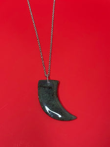 AM Horn Long Chain Necklace