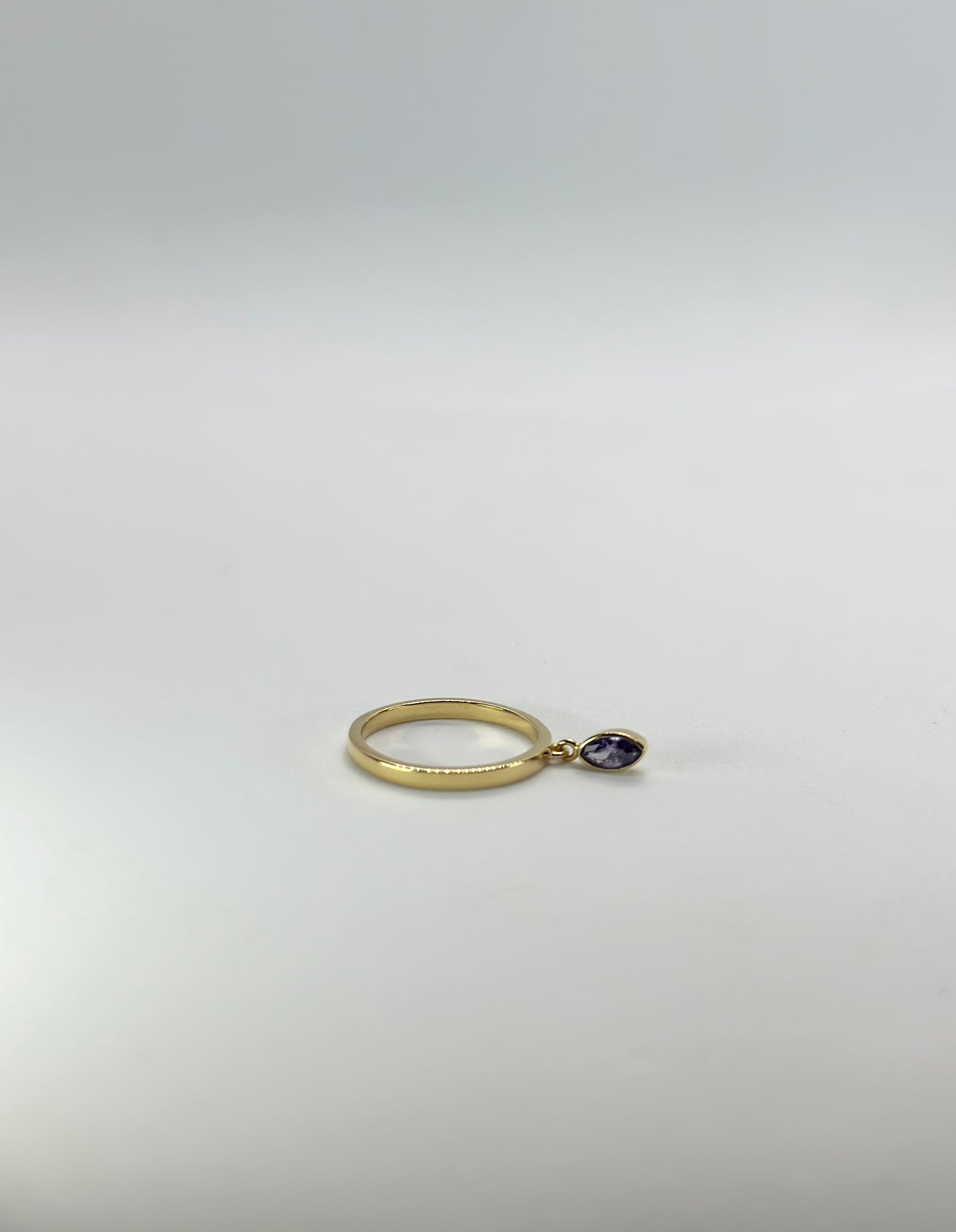 Amethyst Pendant Ring