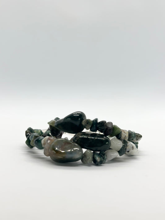 Agate Moss Bracelet