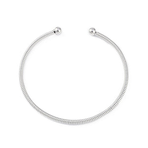 Silver Cuff Choker